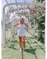 Vintage Havana Cape Linen Striped Overall