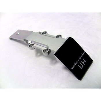 HOT RACING VXS331F08 Aluminum Front Skid Plate Mini Bumper Silver