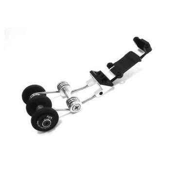 HOT RACING Hot Racing optional spring loaded 3 tire skid plate wheelie bar for use on the Traxxas 1/16 E-Revo, 1/16 Slash 4X4, 1/16 Summit, 1/16 Rally, and other Traxxas 1/16 vehicles