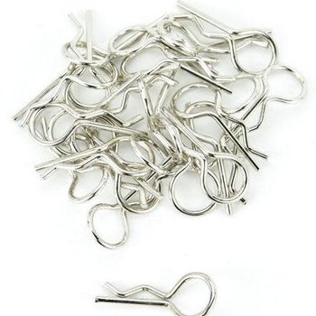 APEX Apex RC Products  1/10 Large Bent RC Anodized Body Clips - 25pcs #4031SL