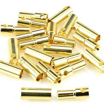 APEX Apex RC Products 5.5mm Male / Female Gold Plated Bullet Connectors Plugs - 10 Pair #1106