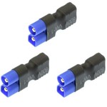 APEX Apex RC Products No Wire Female Ultra T Plug (Deans Style) -> Male EC3 Adapter - 3 Pack #1250