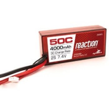 Dynamite Reaction 7.4V 4000mAh 2S 50C LiPo, Hardcase: 96mm
