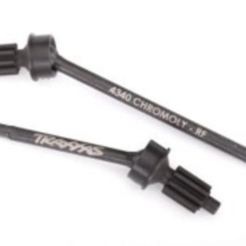 Traxxas Axle shaft, front, heavy duty (left & right)/ portal drive input gear (machined) (2) (assembled)
