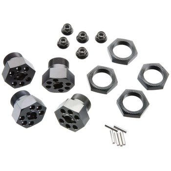 HPI 102530 Aluminum Wheel Hux Hub Set 24mm Gray (4)