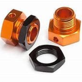 HPI 101792 6.7mm Hex Wheel Adapter Trophy Buggy Org/Blk