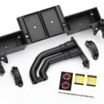 Traxxas Chassis tray/ driveshaft clamps/ fuel filler (black)