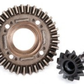 Traxxas Ring gear, differential/ pinion gear, differential (front)