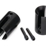 Traxxas Drive cup, machined steel (2)/ 4x17mm screw pins (2)