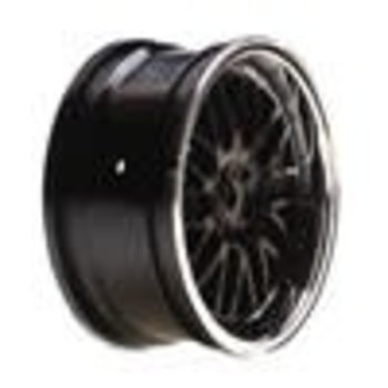 Wheel FR 54 x 26mm Deep Mesh, Chrome/Blk (2): V100