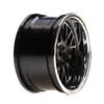 Wheel RR 54 x 30mm Deep Mesh, Chrome/Blk (2): V100