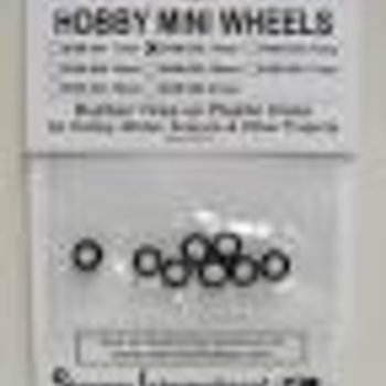 11mm Rubber Tires on Plastic Hubs (8)