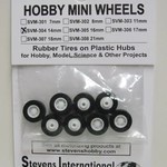 14mm Rubber Tires on Plastic Hubs (8)