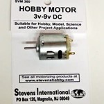 3 to 9v DC Small Electric Motor (Round Can) (for higher RPMs)