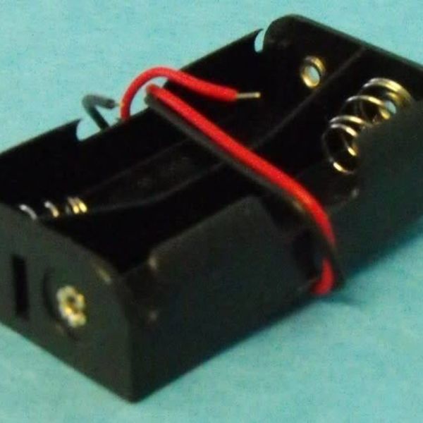 Battery Box for 2 AA Batteries (wired)