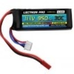 Commonsence RC Lectron Pro 11.1V 950mAh 30C Lipo Battery with JST and EC2 Connectors