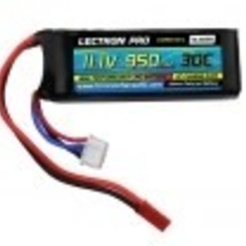 Commonsence RC Lectron Pro 11.1V 950mAh 30C Lipo Battery with JST and EC2 Connectors