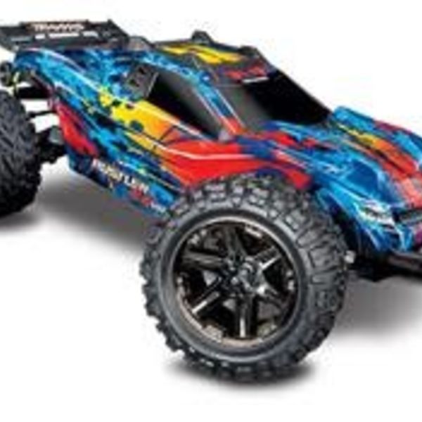 Traxxas Rustler 4X4 VXL: 1/10 Scale Stadium Truck with TQi Traxxas Link Enabled 2.4GHz Radio System & Traxxas Stability Management (TSM) (Online price includes ground shipping to the lower 48 states)