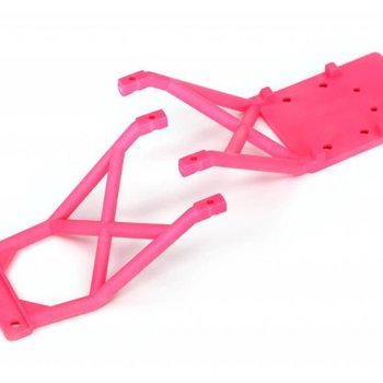 Traxxas Skid plates, front & rear (pink)