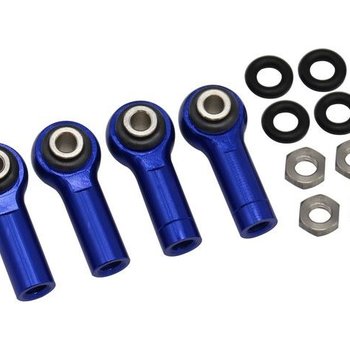 HOT RACING Aluminum Upper Rear Suspension Link Rod Ends Traxxas Udr