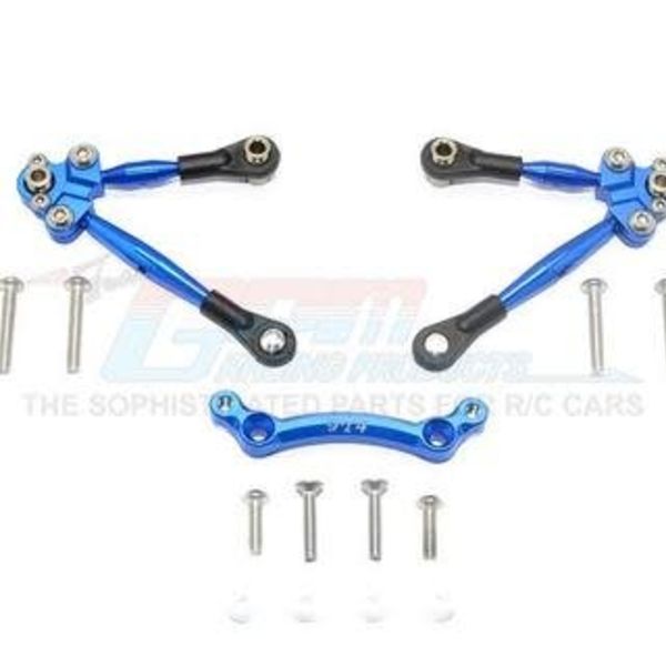 GPM GPM Racing Traxxas 4-Tec 2.0 Blue Aluminum Front Tie Rods W/ Stabilizer GT049F-B