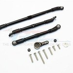 GPM Racing Axial SCX10 II Black Aluminum Adjustable Links W/ Saver SCX2160M-BK