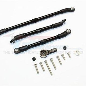 GPM Racing Axial SCX10 II Black Aluminum Adjustable Links W/ Saver SCX2160M-BK