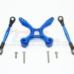 GPM GPM Racing Traxxas 4-Tec 2.0 Blue Aluminum Rear Tie Rods W/ Stabilizer GT049R-B