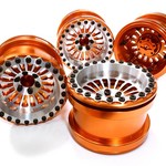 Billet Machined 18 Spoke Wheel Set (4) for Axial 1/10 Yeti Rock Racer