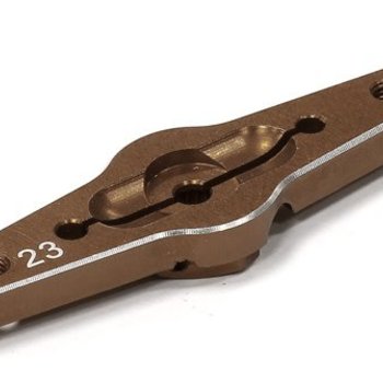 Billet Machined Double Sided Servo Horn 23T for KO & JR Servo (r=20, 24mm Holes)
