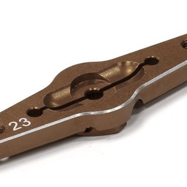 Billet Machined Double Sided Servo Horn 23T for KO & JR Servo (r=20, 24mm Holes)