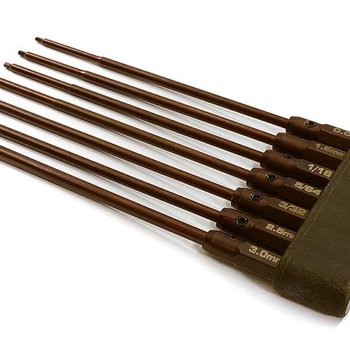 HD 7pcs Hex Tip Set w/ 1/4 Inch Adapter (0.05 1.5 1/16 5/64 2.5 3/32 3.0)