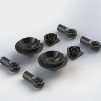 arrma AR330338 Shock Rod End Set Nero (2)