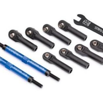 Traxxas Toe Links, E-Revo VXL (Blue Tubes)(GRD SHIP INC LOWR 48)