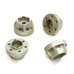 Integy Alloy 12mm Hex-to-6 Bolt Wheel Hub 12mm Thick +6 Offset for Traxxas TRX-4 C28251
