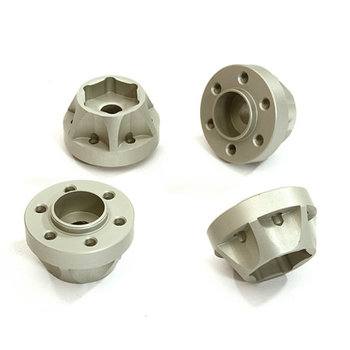 Integy Alloy 12mm Hex-to-6 Bolt Wheel Hub 12mm Thick +6 Offset for Traxxas TRX-4 C28251