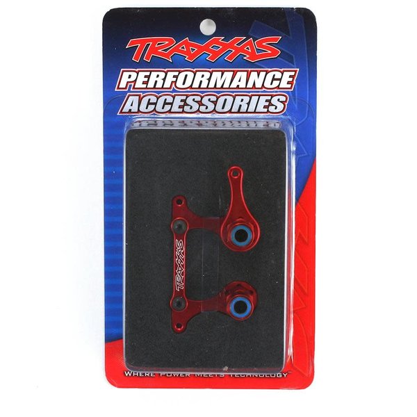 Traxxas 3743X ANOD ALUM STEER BELL RED