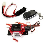 Billet Machined T3 Realistic Mega Winch w/Wireless Module for 1/10 Scale Crawler C24888RED