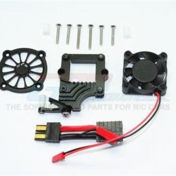 GPM RACING TRAXXAS TRX-4 BLACK ALUMINIUM MOTOR COOLING FAN W/ EASY SWITCH
