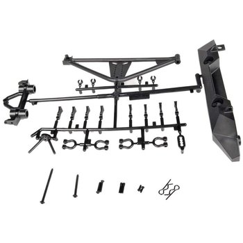 AX80126 Rear Bumper/Tire Carrier SCX10/Poison Spyder/JK