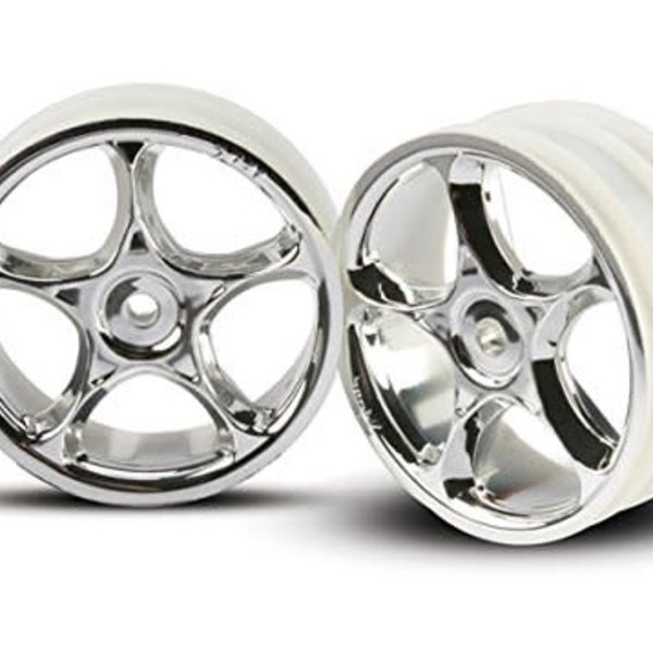 Traxxas 2473 Tracer Front Wheels Chrome Bandit (2)