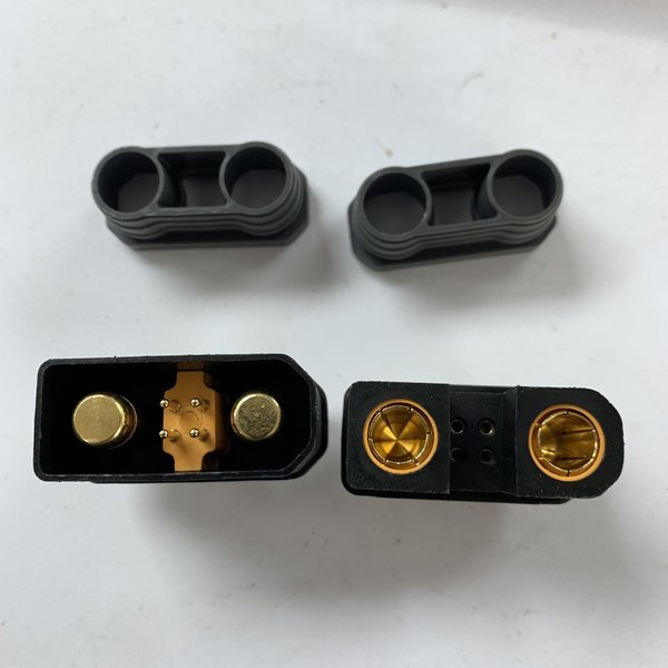 QS QS10-S  black Waterproof Antispark male and female plug set Black