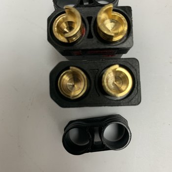 QS8 Antispark male and female plug set Black