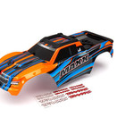 Traxxas 8911T - Body, Maxx®, orange (painted)/ decal sheet