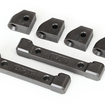 Traxxas Mounts, suspension arms (front & rear)/ hinge pin retainers (4)