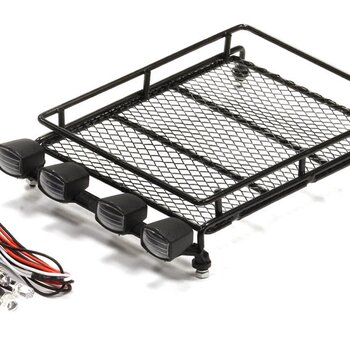 Integy C24965BLACK Realistic 1/10 Metal Luggage Tray w/LED Lgt