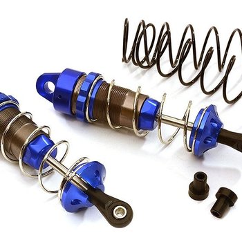 Integy Machined 90mm Rear Big Bore Shocks for Traxxas 1/10 Stampede, Rustler & Slash C28475BLUE