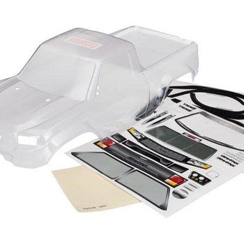 Traxxas BODY TRX-4 SPORT CLR CUT LED Body, TRX-4? Sport (clear, trimmed, die-cut for LED light kit, requires painting)/ window masks/ decal sheet