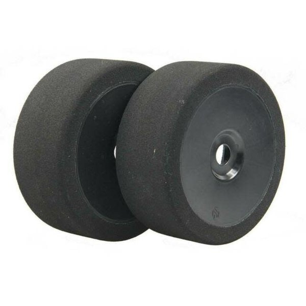 BSR Racing C8025B 25 Black Mounted Foam Tires / Wheels (4) 1/8 Buggy