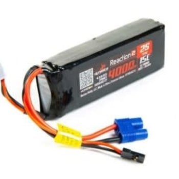 Horizon Hobby Reaction2 7.4V 4000mAh 2S 15C LiPo RX Pack: DBXL